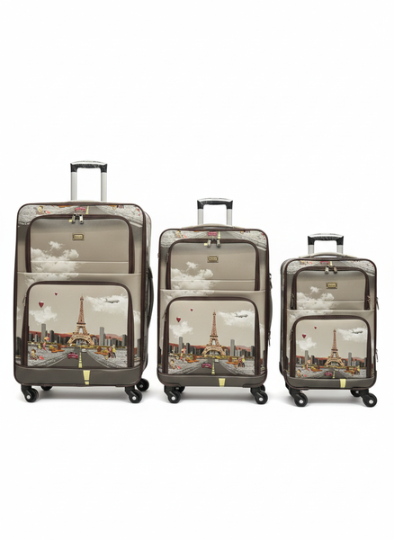 3-Piece Luxury Style Travel Trolley Luggage Set