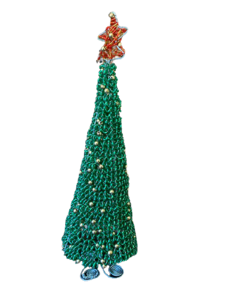 Bead &amp; Wire Handmade Christmas Tree Home Decor
