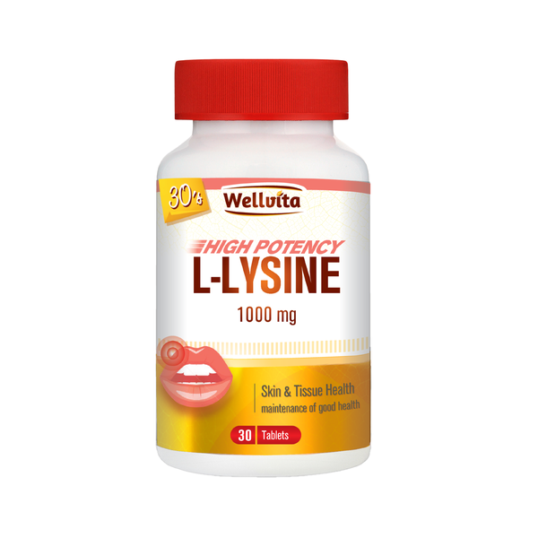 Wellvita L-Lysine 1000 mg 30 tablets