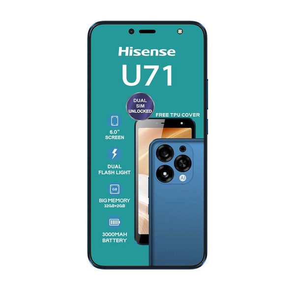 Hisense U71 3G Dual Sim 32GB - Blue