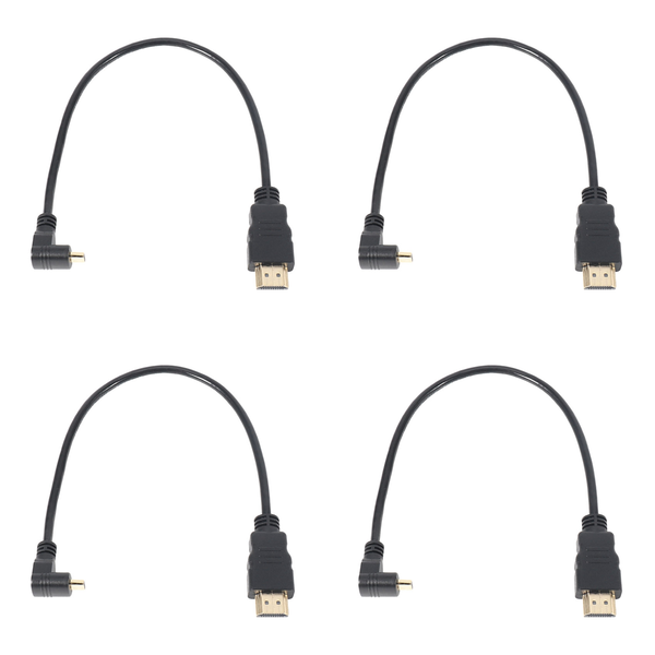 30Cm Micro-Hdmi Right Angle Male To Hdmi Male (90 Degrees)(Type B)