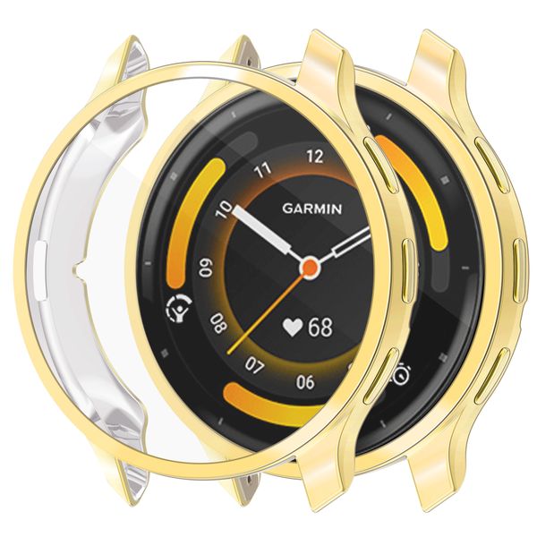 TPU Protective Case Compatible With Garmin Venu 3s 41mm-Gold