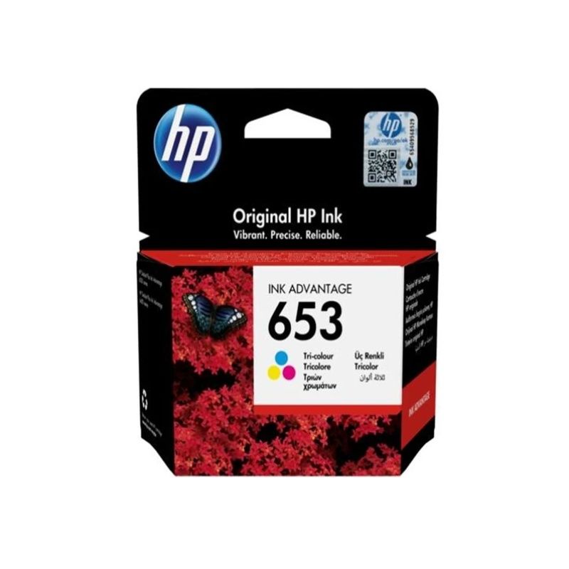 Hp 653 Tri-color Original Ink Advantage Cartridge Cartucho De Tinta 1 Pieza S  Rendimiento Estandar Cian Magenta Amarillo