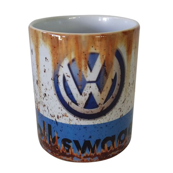 Vintage `Rusted Look` - Coffee Mug - Volkswagen
