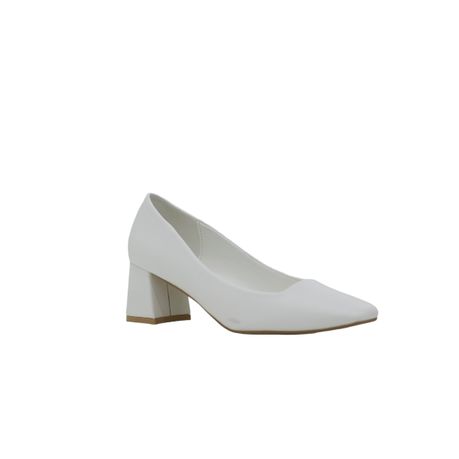 LaMara Paris Wera Comfort 5.5cm Heel Court Shoe White