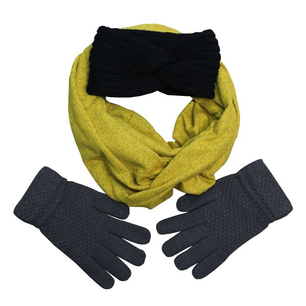 Purple &amp; Prose Ladies Scarf, Headband And Combo Pack