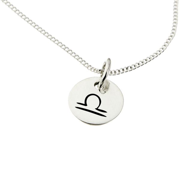 Libra Star Sign Necklace 10mm