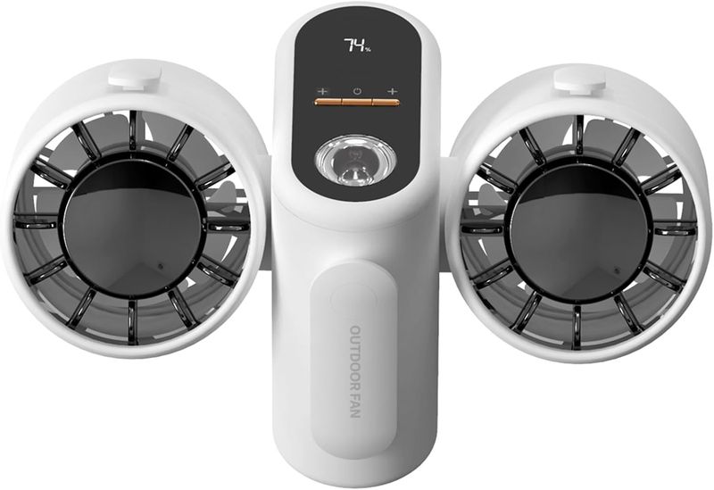 Portable Waist Fan With Emergency Power Bank