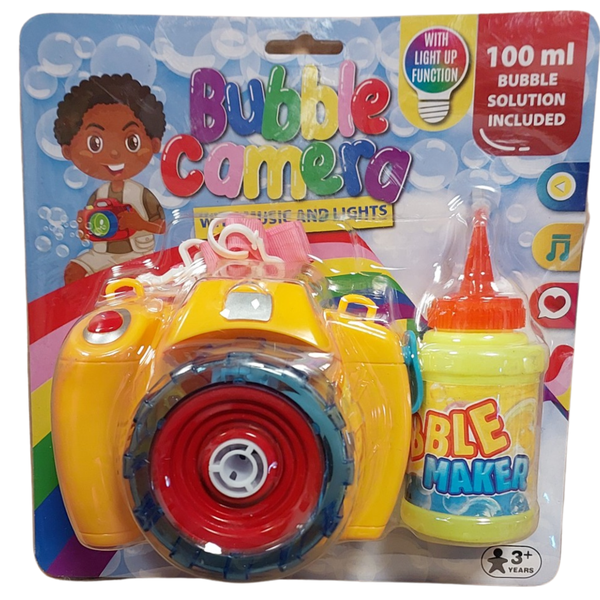 Awesome Musical Camera with Lights Bubble Blowing Toy