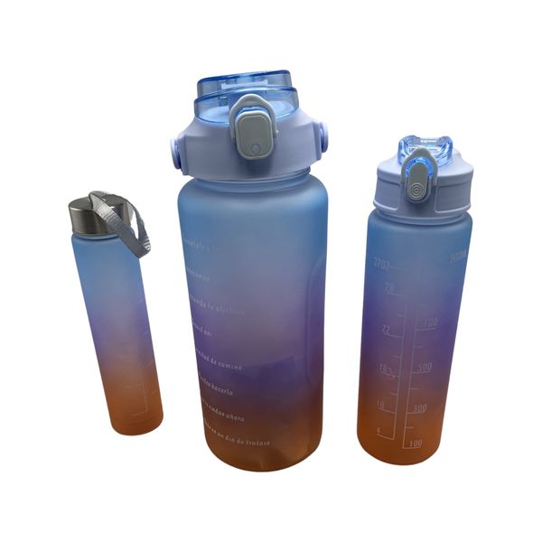 3-in-1 Motivational Portable Water Bottle F58-93-1 Bottle 2