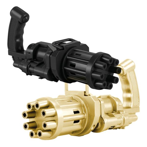 Playful Panda Automatic Electric Bubble Mini Machine Gun Toy - Combo