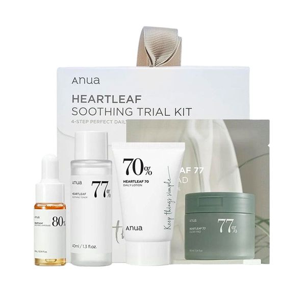 Anua Heartleaf 4-Piece Soothing Trial Kit (70ml)