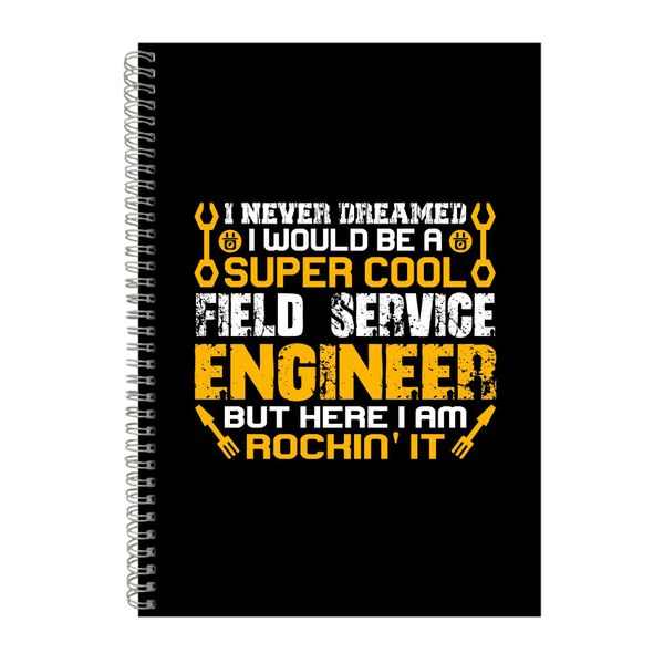 Field Service Engineer Notebook Engineer Gift Idea A4 Notepad 139