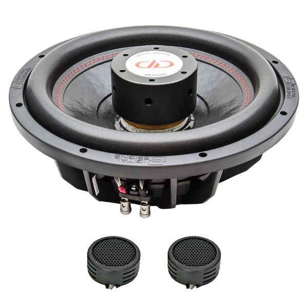 Digital Design DD-SL712 12" D4 1600 Watts Slimline Subwoofer &amp; Evo Tweeters