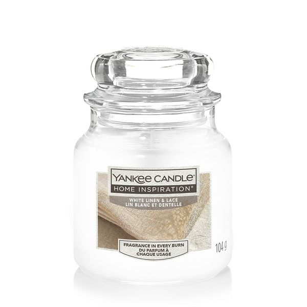 Yankee Candle Home Inspiration White Linen &amp; Lace Small Jar