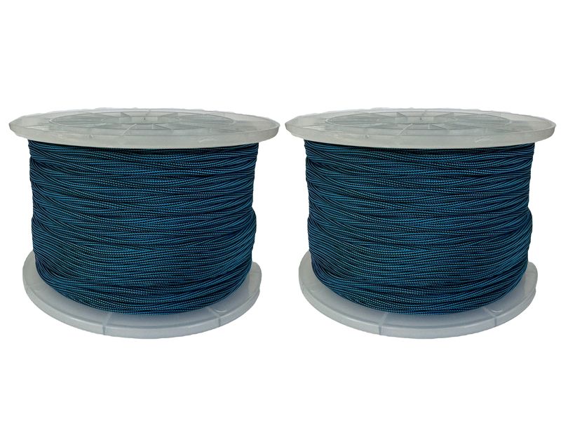 Paracord 550 Type III - 100% Nylon - Blue &amp; Black