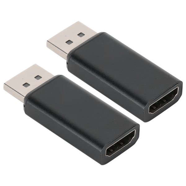 2Pcs DP Male to HDMI Female Adapter Adapter Transformer for 1080P HDTV PC