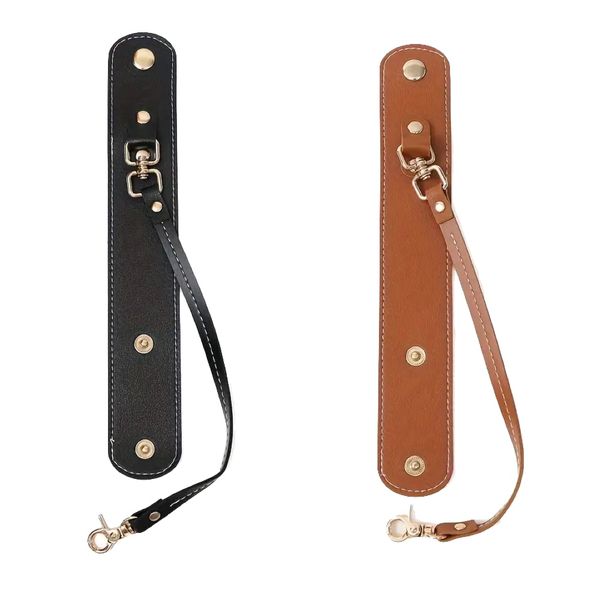 Fashion Vintage Style Leather Travel Strap Holder With Clasp Set Of 2 -24cm