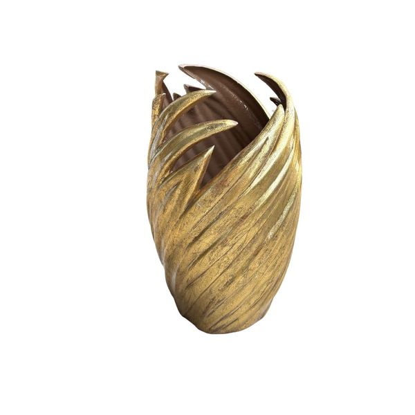 White Ceramic Fire Vase