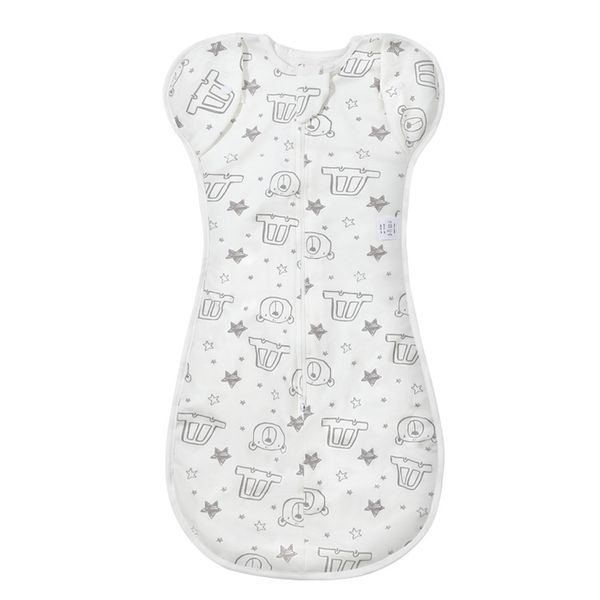 Baby Swaddling Sleeping Bag (0-6 months)-Bear pattern