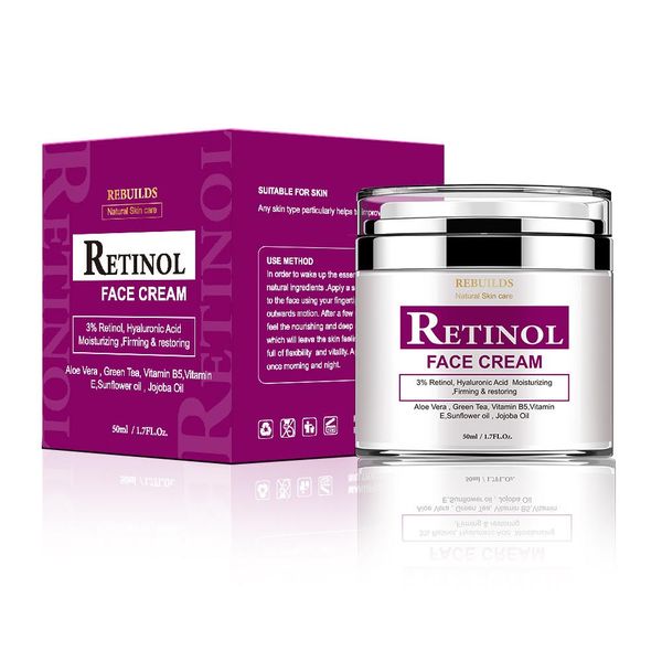 Retinol Face Cream for Wrinkles &amp; Acne (50ml)-Rebuilds