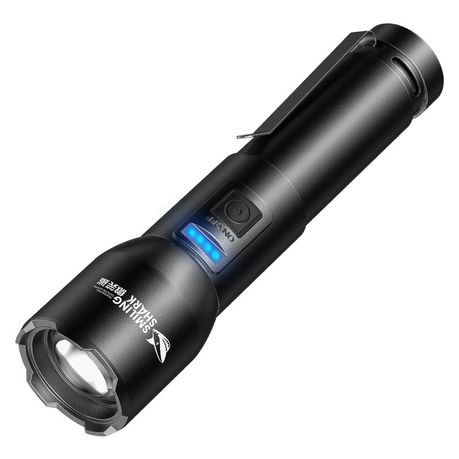 Smiling Shark 7000 Lumens Rechargeable Flashlight/Torch Light - 8107 Image