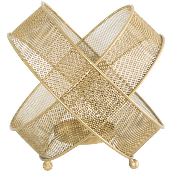 Opulent Gold Saturn Candle Holder 23x20cm