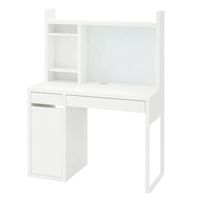 Micke Desk with high add-on unit , 105x50cm, White
