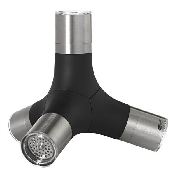 AdHoc Salt, Pepper &amp; Chilli Grinders: Connected 4-in-1 Magnetic Grinders