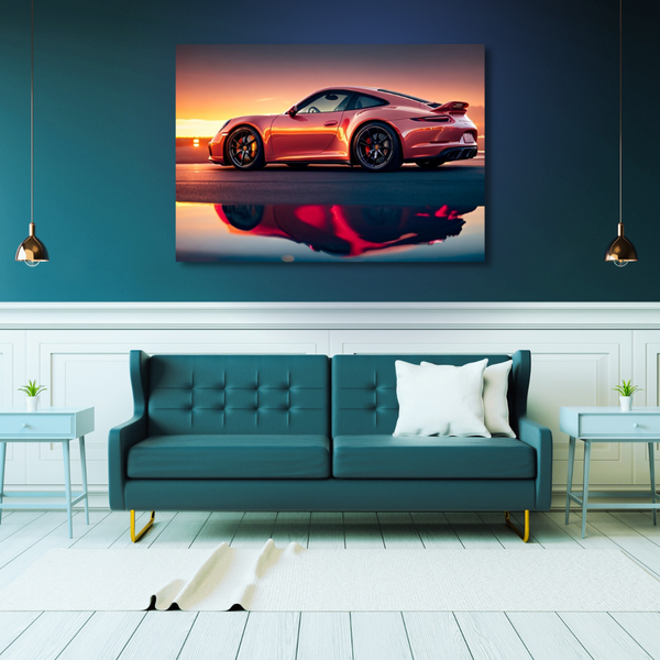 Canvas Wall Art Decor - Porsche 911 Red