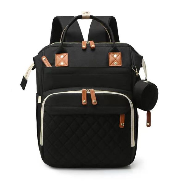 Multi-Functional mini bassinet Nappy Bag - Black