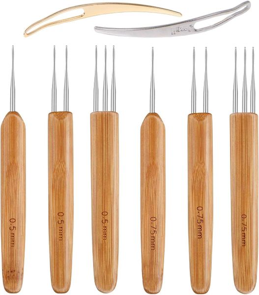 8 Piece Dreadlock Crochet Hook Tool,