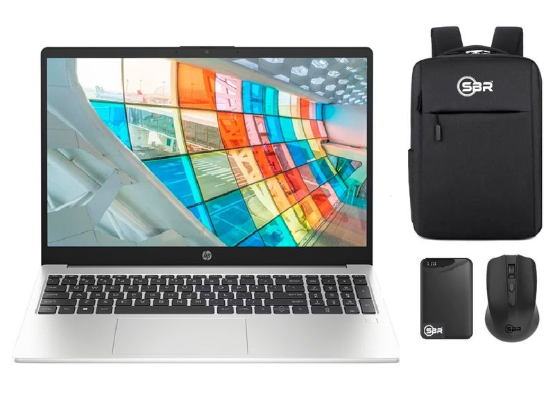 HP 255 15.6-inch FHD Laptop - AMD Ryzen 3 256GB SSD 8GB RAM - Student Kit