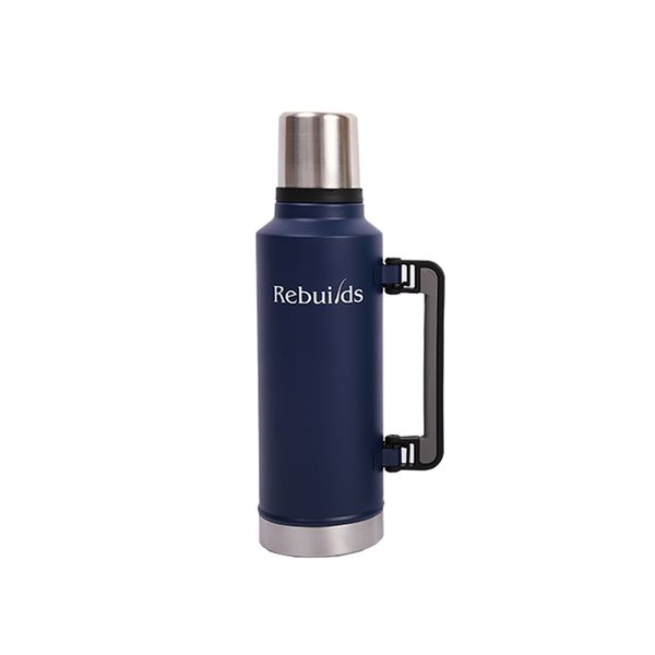 Traditional Vaccum Flask (1.9L) Stainless Steel Hot &amp; Cold Water Bottle - Rebuilds
