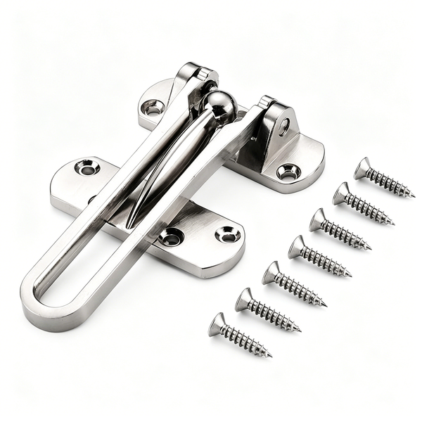 Door Lock Reinforcement Latch - Home Security Anti-Theft Chain