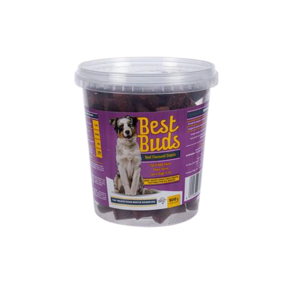 Beef Flavoured Dog Snacks (Dog Treats), 500g Tub