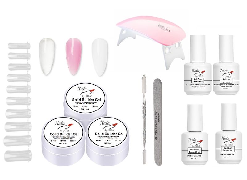 Nala by iMbali Solid Builder Gel Complete Starter Kit with 6W Nail Dryer