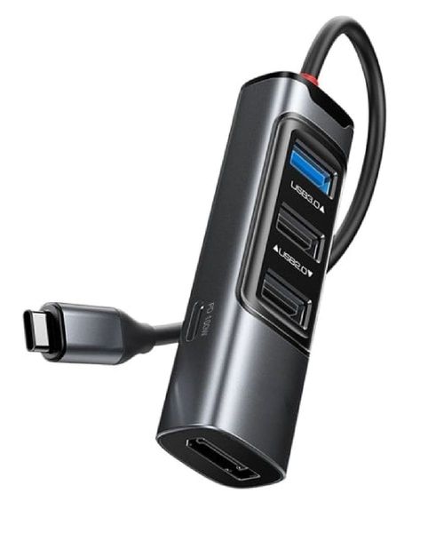 5 In 1 Type-C To DP Port Multifunction Docking Station HUB Adapter HB23 GP