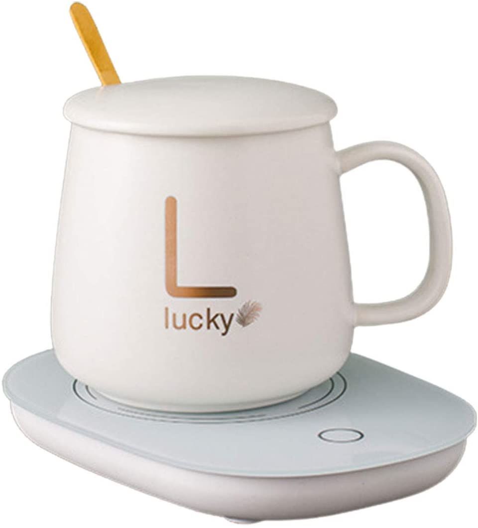 Temperature Control Mug with Smart Heating Coaster