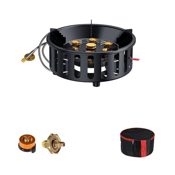 Camping Picnic Bbq Burner Windproof Electronic Ignition Stoves 21000W