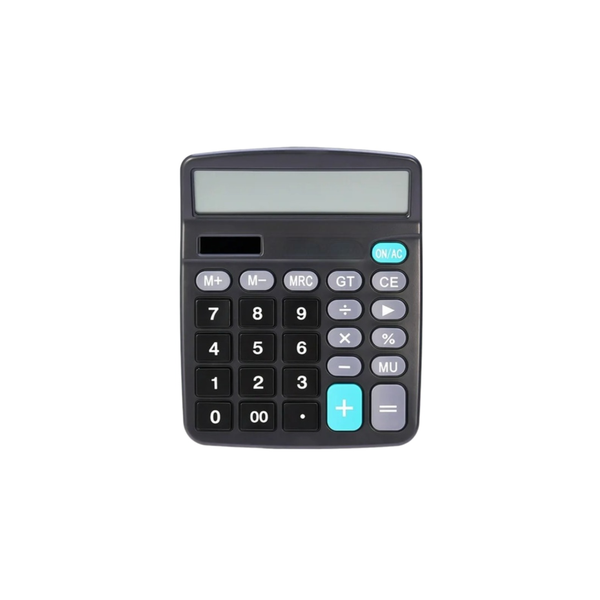 LCD High-Quality Screen Dual Power Supply Calculator with Large Buttons