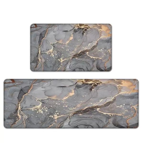2 Pieces Kitchen Mat Rug Super Absorbent Rubber image