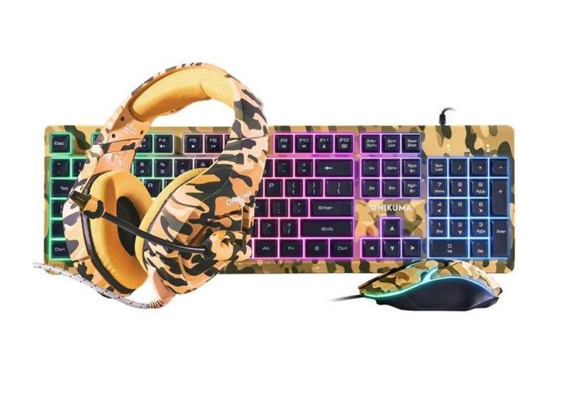 3 in 1 Gaming Combo Keyboard, Mouse, Headset, Onikuma-TZ3001