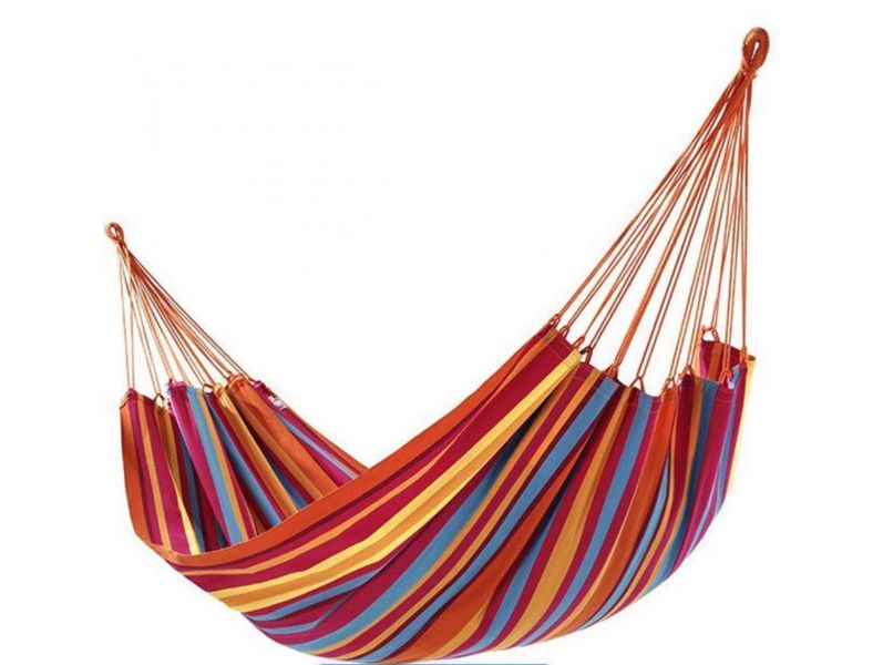 Rainbow Cotton Hammock with Carry Bag