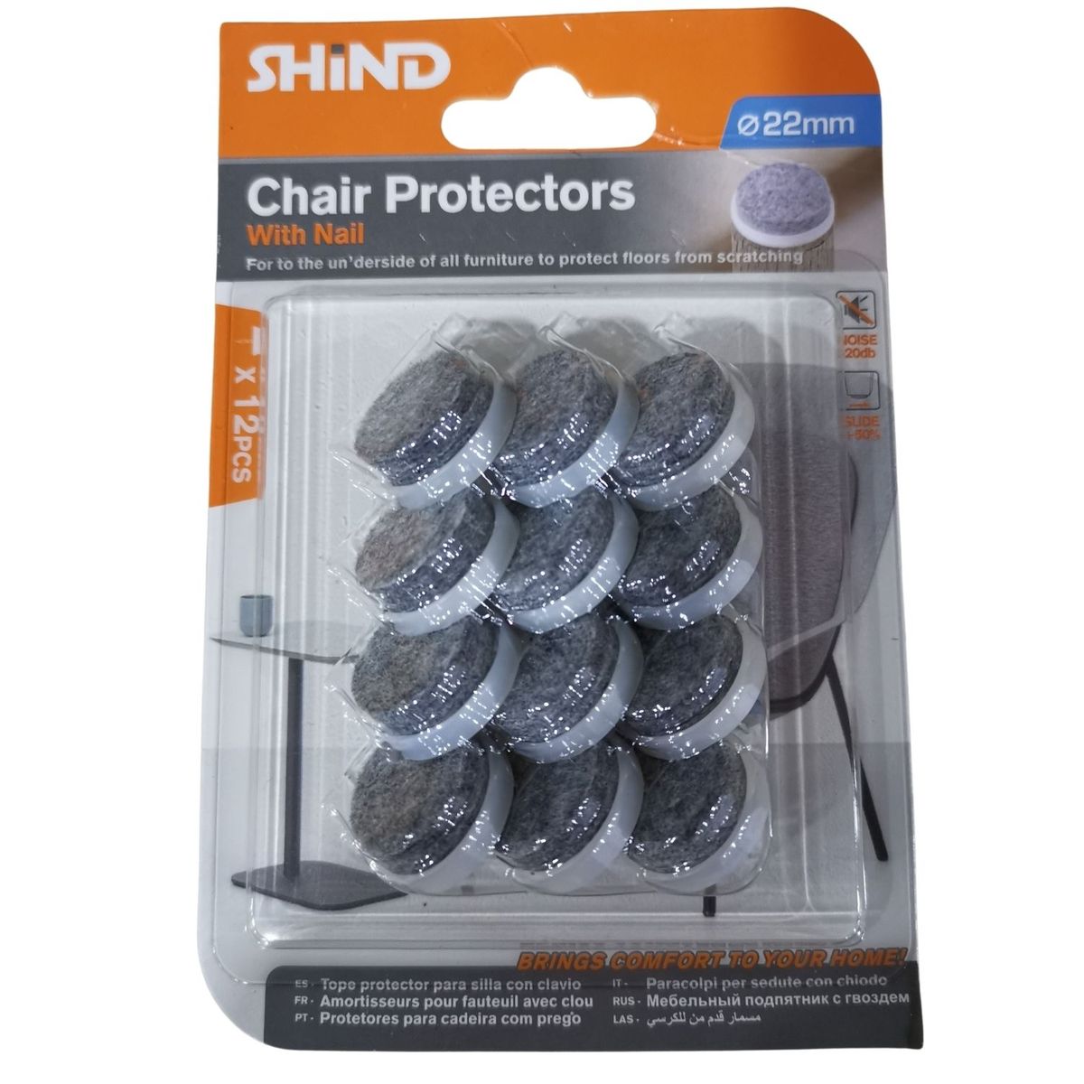 Shind 22mm Chair Protector With Nail 12 Piece