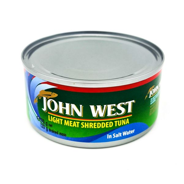 John West - Light Meat Shredded Tuna In Salt Water (4 x 170g)