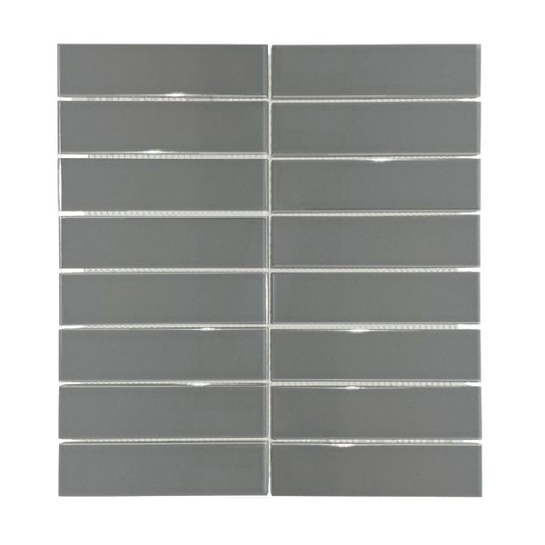 Decor Tiles -Glazed Mosaic Strip Grey