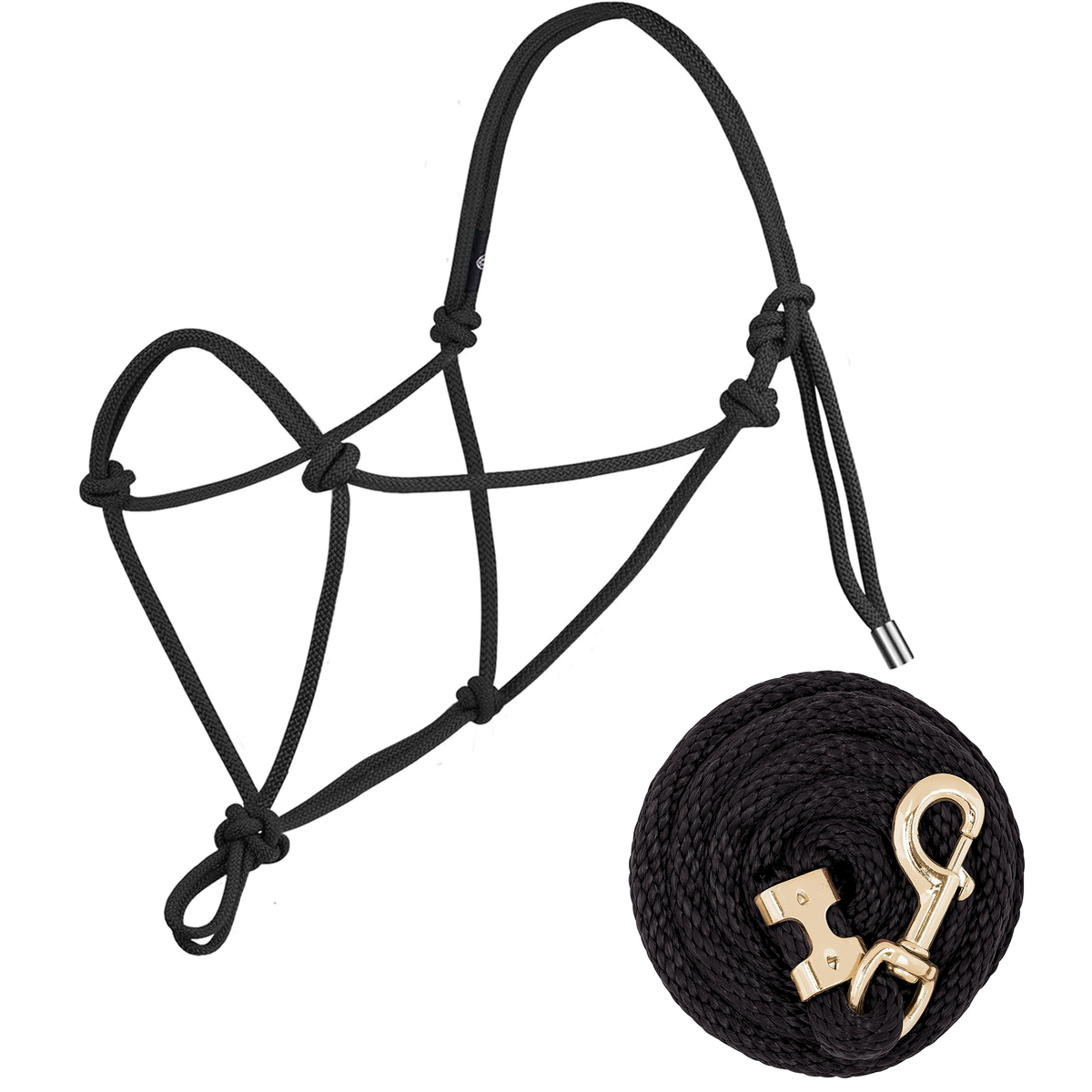 Horse Halter Horsemanship Sports Braided Rope Adjustable Training Halter