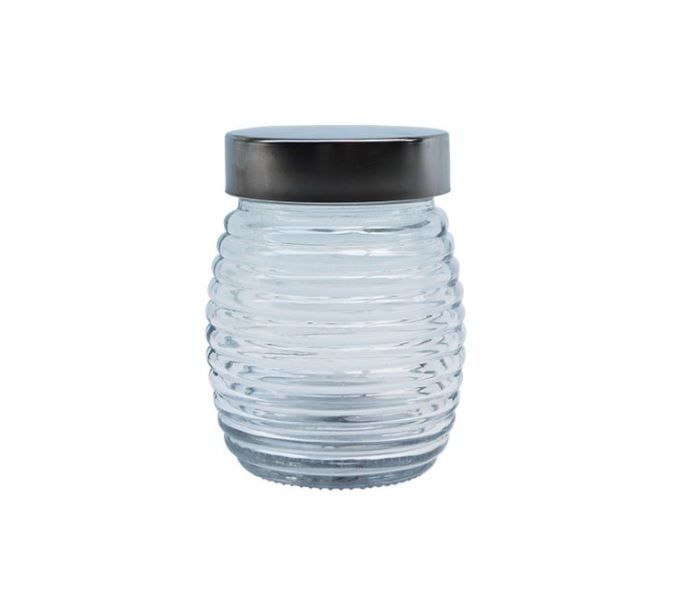 Honey Jar with Silver Screw On Lid - Set Of 6