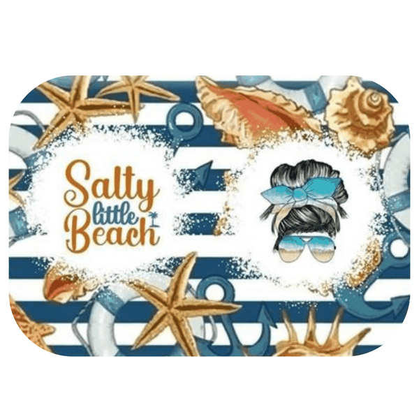 Salty Little Beach Printed Mouse Pad